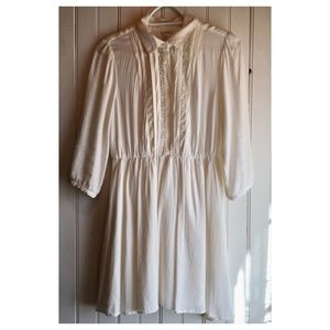 White dress with lace details